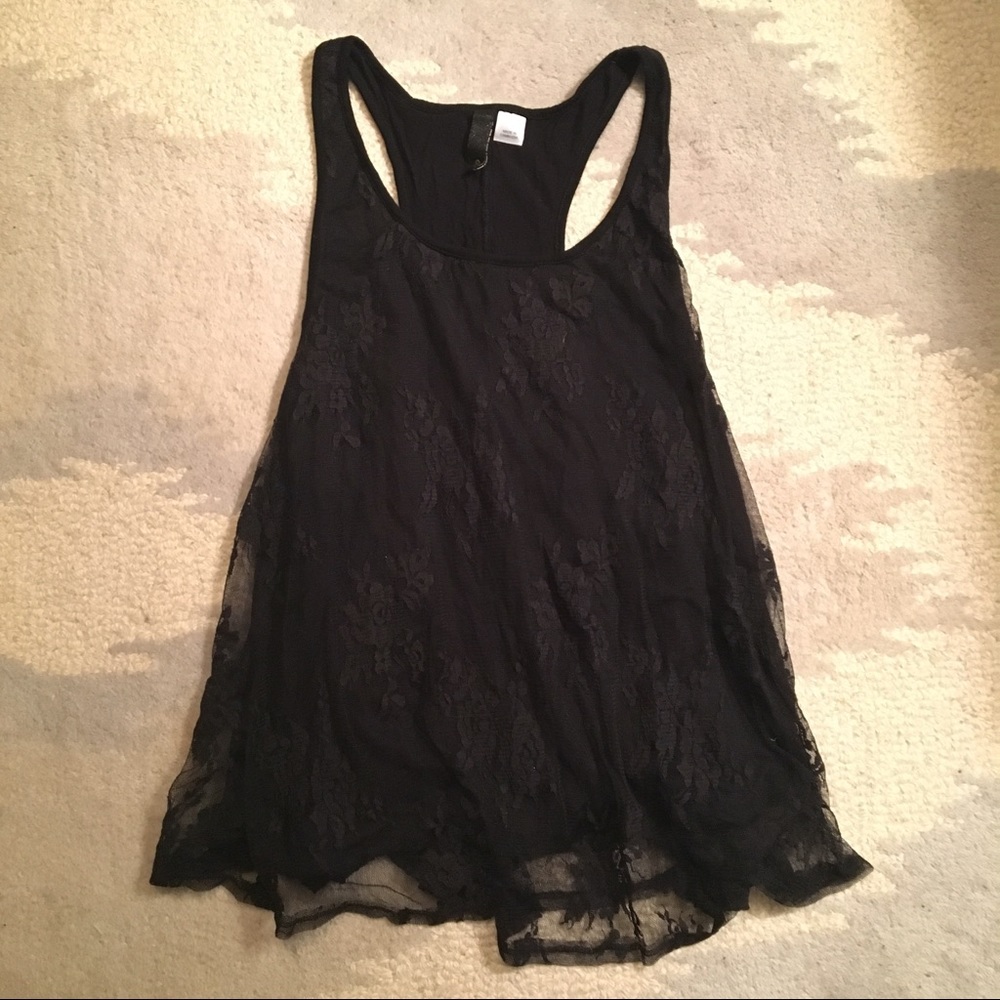 H&M Racerback Lace Tank Top